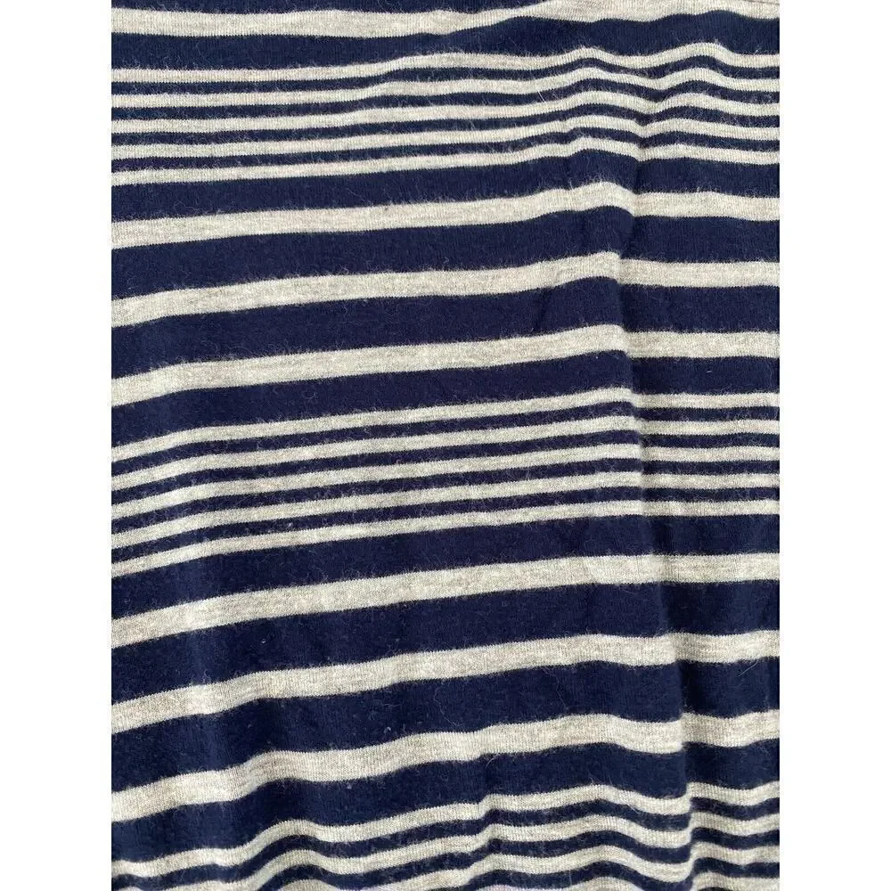 Olive and Oak Womens Navy and Gray Striped Cabana Crew Neck Knit Dress Size XL - Picture 6 of 10